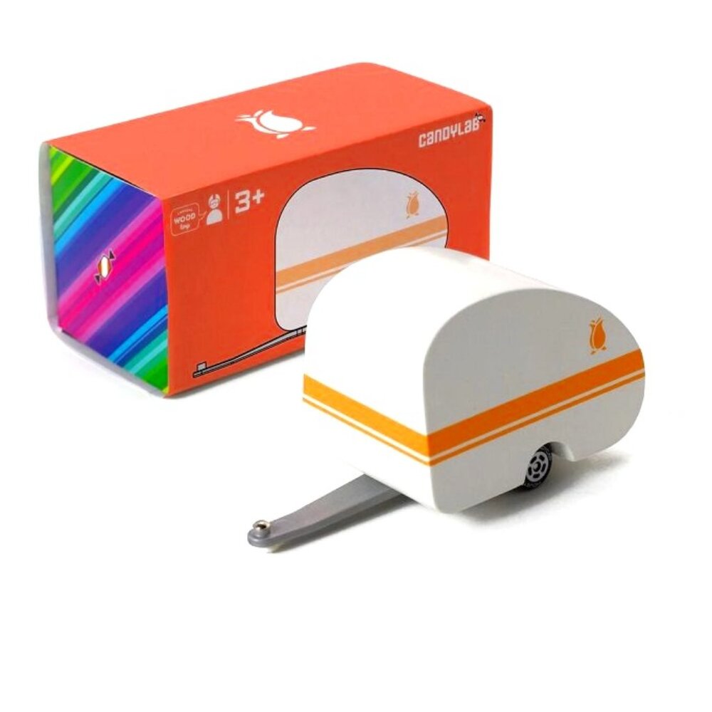 NWT Candylab Small Wood Camper Trailer Rosebud